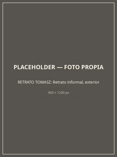 Retrato de Tomasz (imagen temporal, pendiente de la sesión de fotos)